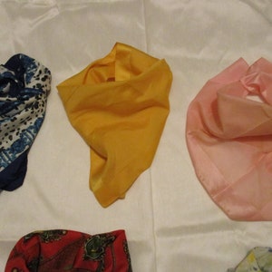 5 vintage Schals / Nicki-Tücher Bandanas Bild 2