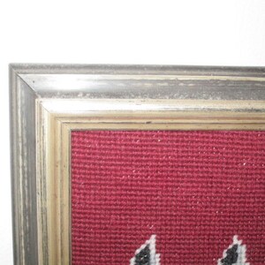 Stick image horses in wooden frame image embroidered handmade frame germman image 3