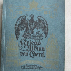 Album de guerre de Gand 1916, album, photos, Belgique, Première Guerre mondiale, vintage, antique, antiquaire, historique, histoire