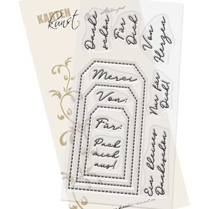 Carimbos transparentes - %DESCONTO Tag-Sayings KK-0182 - Carimbo de texto para scrapbooking, arte em cartão, carimbo com motivo, palavras e ditados, etiquetas de presente alemãs