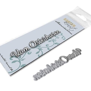 Stanzschablone   Kleine Texte Vom Osterhasen kk-D025 - Cutting Dies Stanzen Scrapbooking Karten-Kunst Ostern, Worte & Sprüche deutsch