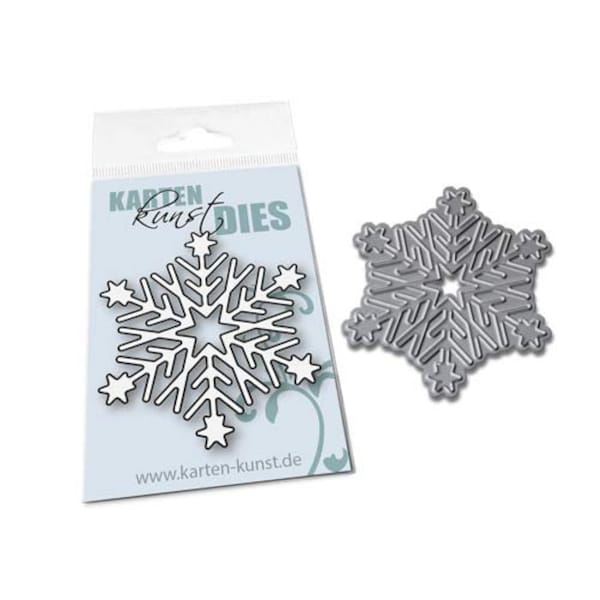 Pochoir de découpe Mini Flocon de Neige kk-D101 - Matrices de Découpe Poinçonnage Scrapbooking Carte Art Flocon de Neige, Hiver & Neige