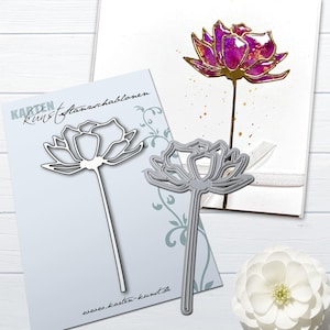 Matrices de découpe Carissa Bloom – Fleurs délicates pour cartes, scrapbooking et décoration – Matrices de découpe pour cartes kk-D045