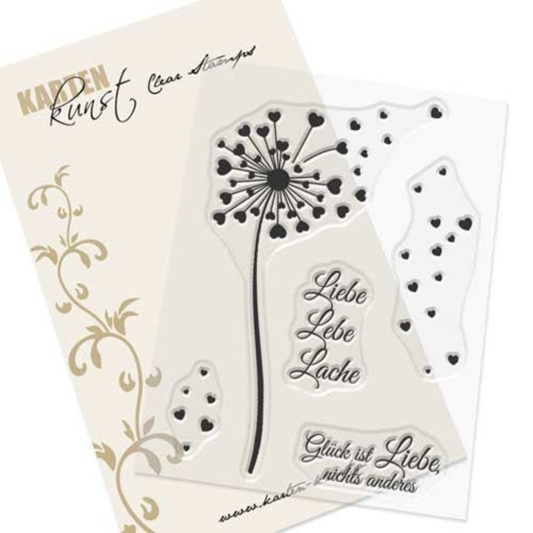 Clear Stamps HerzPusteblume KK0056 MotivStempel Scrapbooking