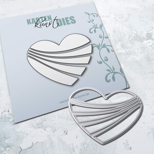 Cutting DiesWavy Heart Die Cut kk-D080 Karten-Kunst, Wedding & Love