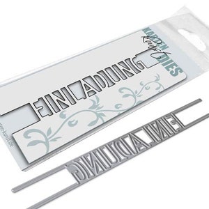 Stanzschablone Brückentext Einladung kk-D074 - Cutting Dies Stanzen Scrapbooking Karten-Kunst Feste Feiern Worte deutsch