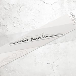 Stempel Wir heiraten Schriftzug Hochzeit Einladung Clear Stamps Karten-Kunst KK-0005 Textstempel Deutsche Sprüche Silikonstempel