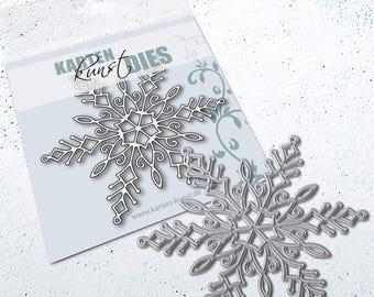 Large elegant Snowflake Die kk-D190 for Scrapbooking, Cardmaking Cutting Dies, Christmas, Winter,