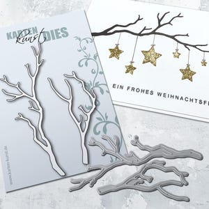 Cutting Die – Twigs kk-D185 Two Delicate Branches Die Set for Cardmaking, Scrapbooking & Nature Themes