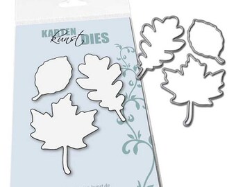 Cutting Dies Fall Leaves kk-D088 - Cutting Dies Punching Scrapbooking Card Art Leaves Autumn Oak Leaf Chestnut Leaf Beech Leaf