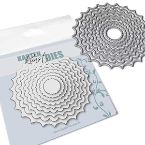 Fustella Cerchi Bordi kk-D107 - Fustelle per Fustellatura, Scrapbooking, Cartoline, Forme Base, Cornici e Bordi