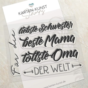 Stempel Muttertag Clear Stamps Für die tollsten Frauen der Welt KK-0191 – Textstempel Mama Oma Schwester Danke
