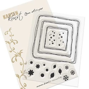 Clear Stamps - Scribble Frame KK-0165 - Card Art Motif Stamps Scrapbooking Frames & Borders Seasons