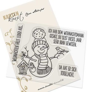 Tampons transparents - Noël est annulé KK-0200 - Card Art Scrapbooking Texte Timbre Motif Timbre Mots & Proverbes Allemand Mignon Drôle