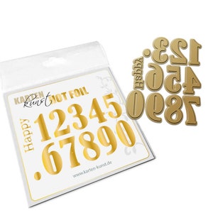 Tampon à chaud - Happy Numbers kk-HF017 - Plaque à chaud Les alphabets et lettres de l'art de la carte