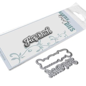 Stanzschablone Nyala Script Für Dich kk-D078 - Cutting Dies Stanzen Scrapbooking Karten-Kunst Worte & Sprüche deutsch
