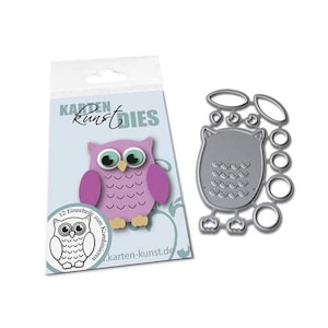Stanzschablone Mini Owl kk-D117 - Cutting Dies Stanzen Scrapbooking Karten-Kunst Tiere Niedlich Eule
