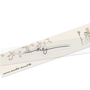 Sello de texto alemán sellos transparentes Scrapbooking refranes para el nacimiento - tarjeta arte letras bebé KK-sz03