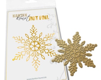 Hot Foil Stamp - Snowflake kk-HF008 - Hot Foil Plate Die Karten-Kunst Winter & Schnee