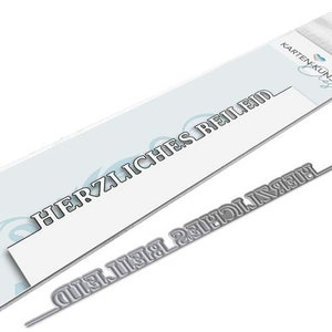 Modèle de découpe, textes de bord, cartes de condoléances sincères, art kk-D213, matrices de découpe, mots de poinçonnage, proverbes de deuil allemand