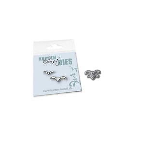 Stanzschablone - Micro Birds  kk-D169 - Cutting Dies Stanzen Scrapbooking Karten-Kunst Fliegende Vögel