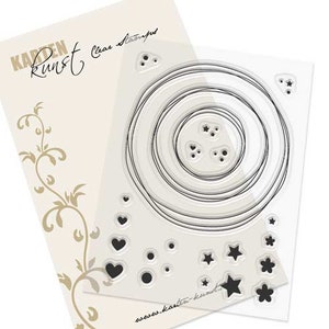 Clear Stamps - Kränze & Kreise KK-0100 - Motiv-Stempel Scrapbooking Karten-Kunst Grundformen, Rahmen, Bordüren