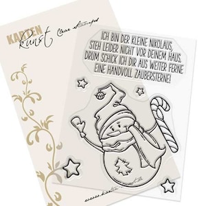 Tampons transparents - Étoiles magiques KK-0122 - Tampons texte allemand, tampons à motifs, scrapbooking, cartes, mignon, Noël, mots et dictons