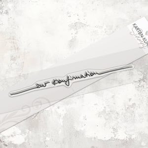 Stempel Konfirmation Clear Stamps Schriftzug Zur Konfirmation KK-sz19 – Deutsche Textstempel für Karten