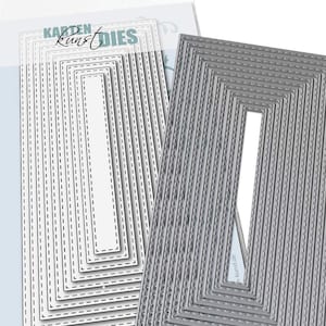 Stanzschablone - Stitched DIN lang  kk-D183 - Cutting Dies Stanzen Scrapbooking Karten-Kunst Grundformen
