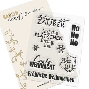 Clear Stamps - Typomix Christmas KK-0092 - German Text Stamps Scrapbooking Card Art Christmas Winter Snow Words Sayings