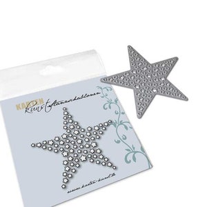 Stanzschablone Star of Stars kk-D048 - Cutting Dies Stanzen Scrapbooking Karten-Kunst Weihnachten Stern Sternchen