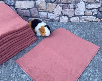 DiBi's PipiPad* 12 urine-proof, dimensionally stable PipiPads (size S) approx. 43 x 34 cm "old pink" animals accessories guinea pig incontinence mats