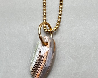 crazy lace agate pendant