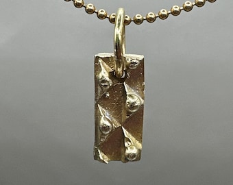 brass charm necklace
