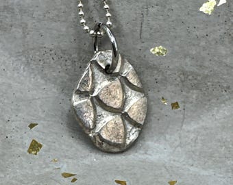 silver scale necklace