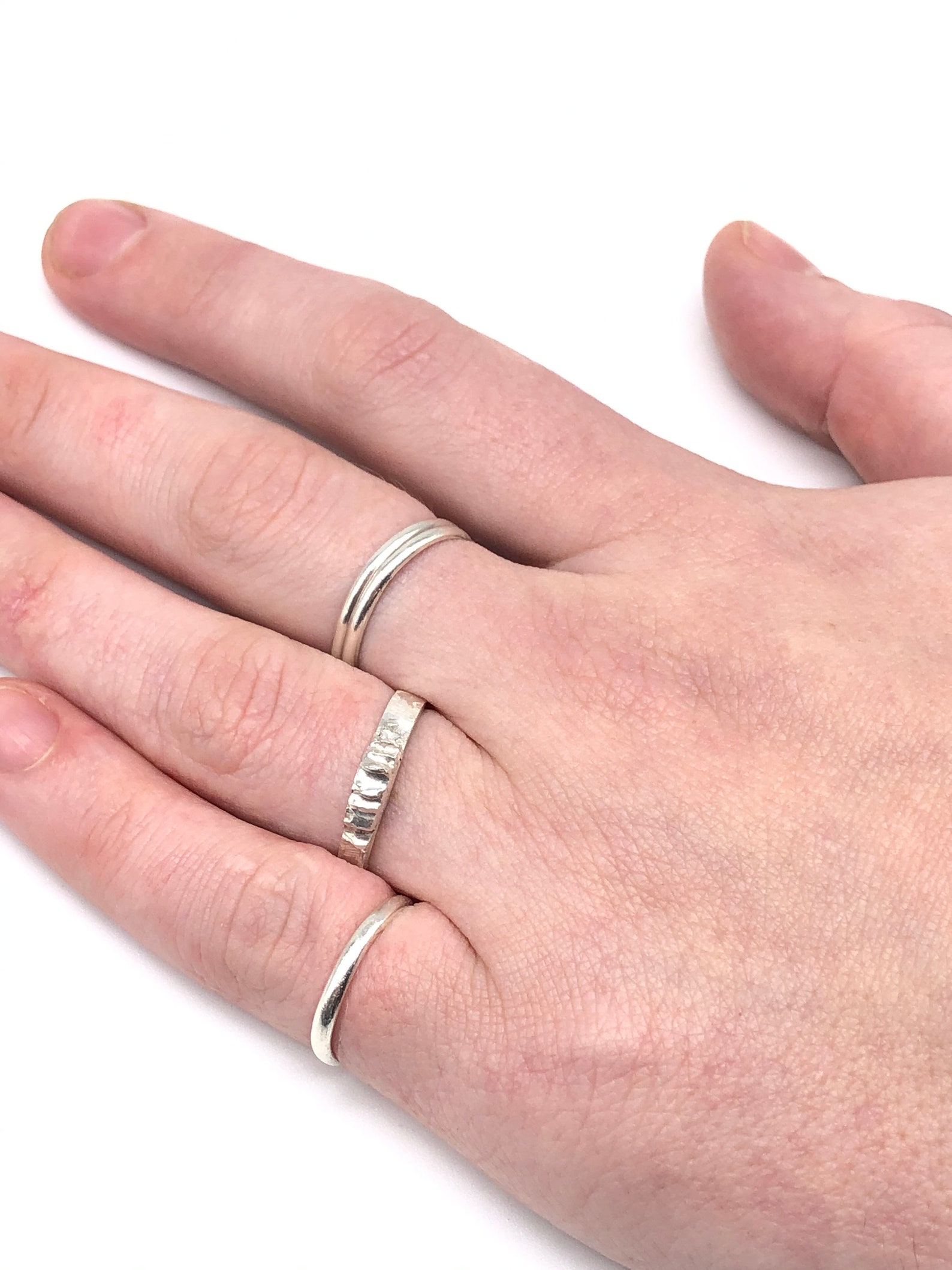 Cast silver ring Etsy