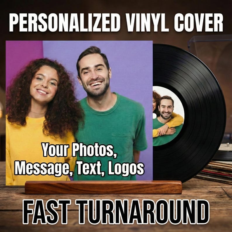 Custom 12 Inch Vinyl Record with Custom Cover