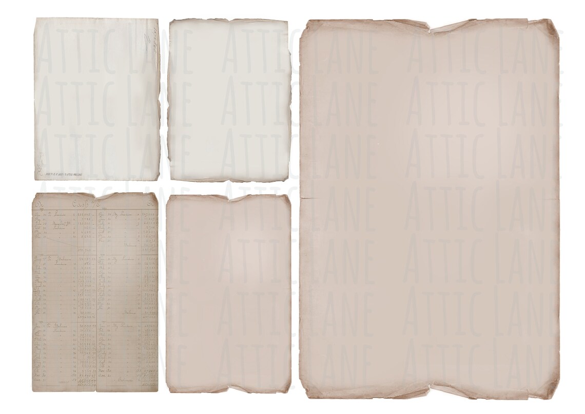 Victorian Ledger authentic Printable Background Papers Etsy UK