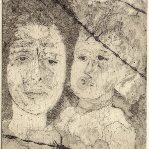 Etching T.S.'15 Mother Child III image 2