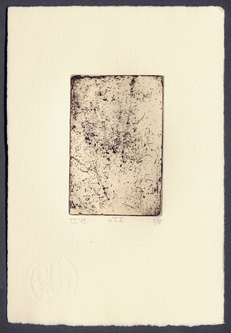 Etching T.S.'13 entitled II image 1