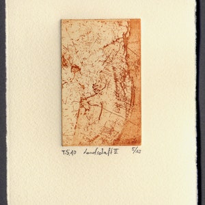 Gravure T.S.&#39;10 &quot;&#39;Paysage III&quot;
