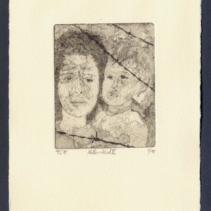 Etching T.S.'15 Mother Child III image 1