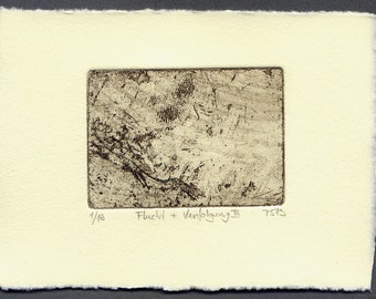 Etching T.S.'19 "Escape+Persecution III"