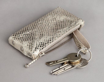 Bolso de cuero "Silver Scale"