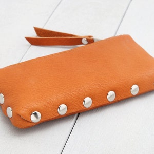 Leather Wallet mini Orange image 3