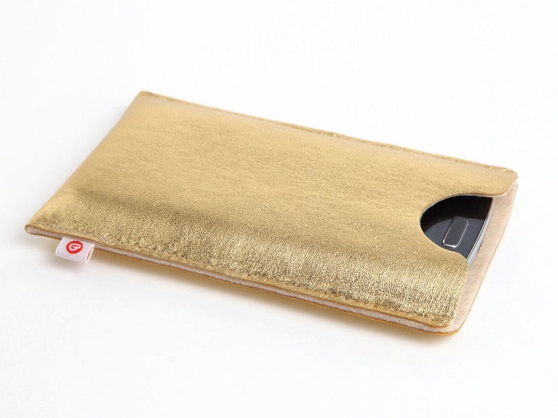 Leather Smartphone Case Gold image 6