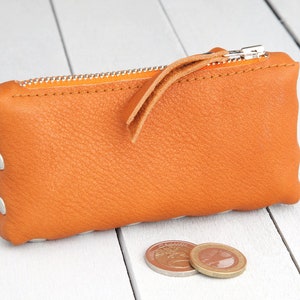 Leather Wallet mini Orange image 1