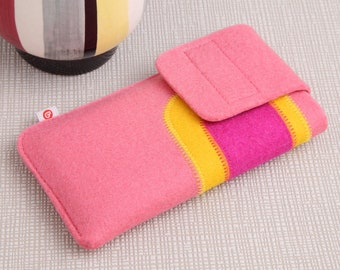 Smartphone case "Pink-Yellow-Pink"