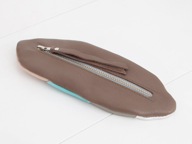 Pencil case pink-turquoise-mother-of-pearl-silver image 5