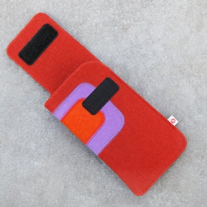 Smartphone bag rust red-purple-dark orange image 4
